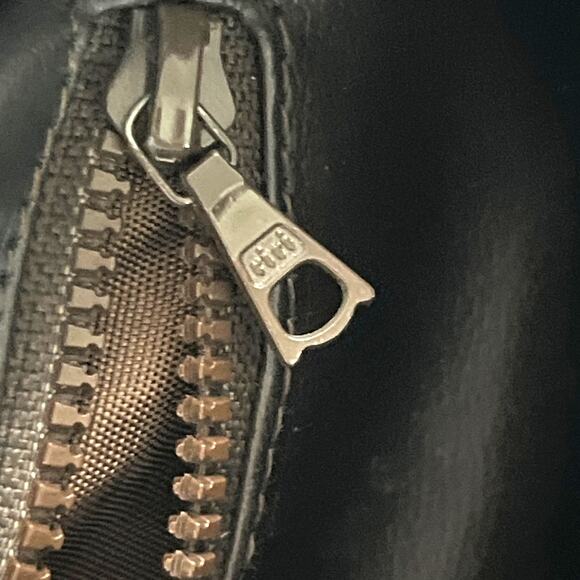 Celine Vintage Macadam Canvas Boston Bag Brown Leather Trim Made In Italy - Picture 5 of 16